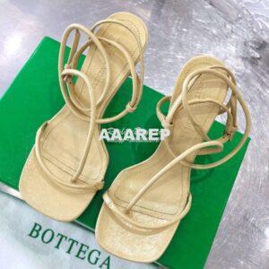 Replica Bottega Veneta BV By Line Stretch Sandals 630178 Butter 2