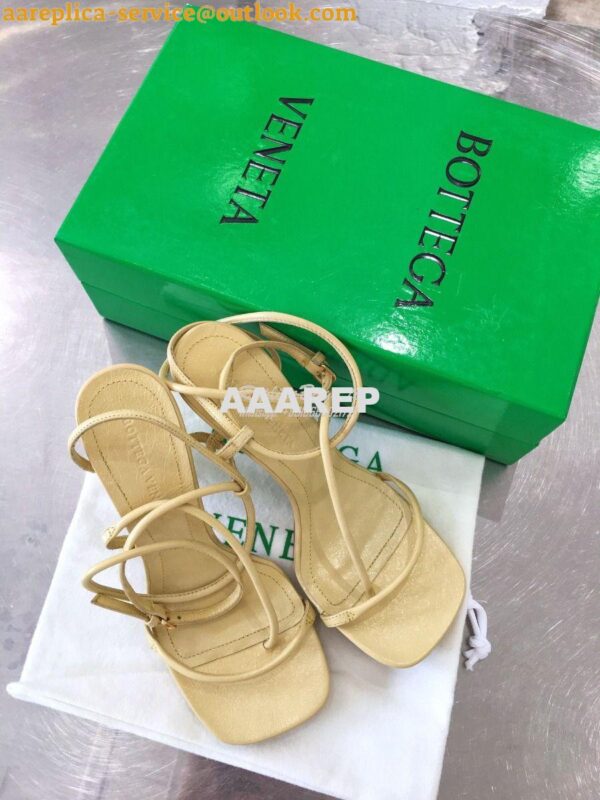 Replica Bottega Veneta BV By Line Stretch Sandals 630178 Butter 5