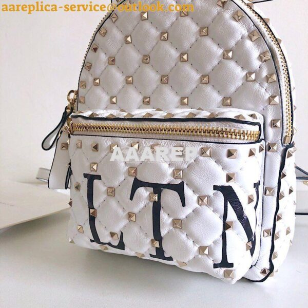 Replica Valentino Garavani Rockstud Mini VLTN Spike.IT Leather Backpac 3