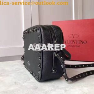 Replica Valentino Garavani Rockstud Rolling Noir Cross Body Bag 2