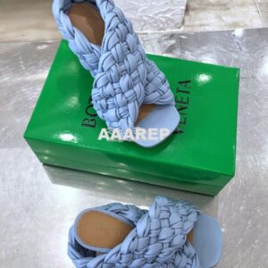 Replica Bottega Veneta BV Criss-Cross Board Sandals 632507 BabyBlue 2