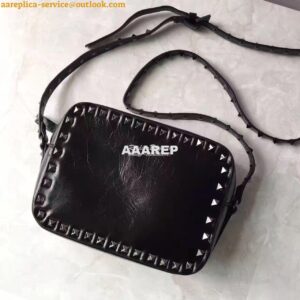 Replica Valentino Garavani Rockstud Rolling Noir Cross Body Bag with c 2