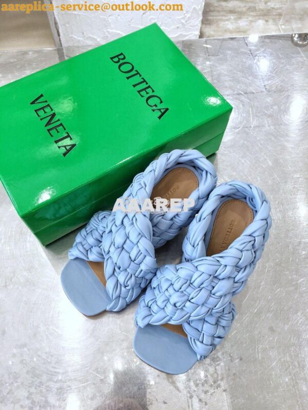 Replica Bottega Veneta BV Criss-Cross Board Sandals 632507 BabyBlue 8