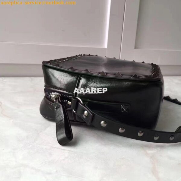 Replica Valentino Garavani Rockstud Rolling Noir Cross Body Bag with c 4