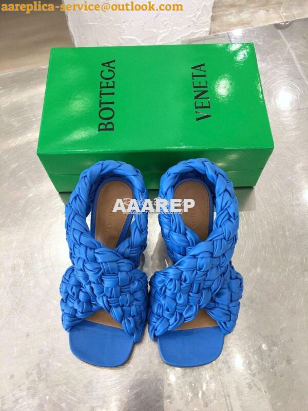 Replica Bottega Veneta BV Criss-Cross Board Sandals 632507 Blue 2
