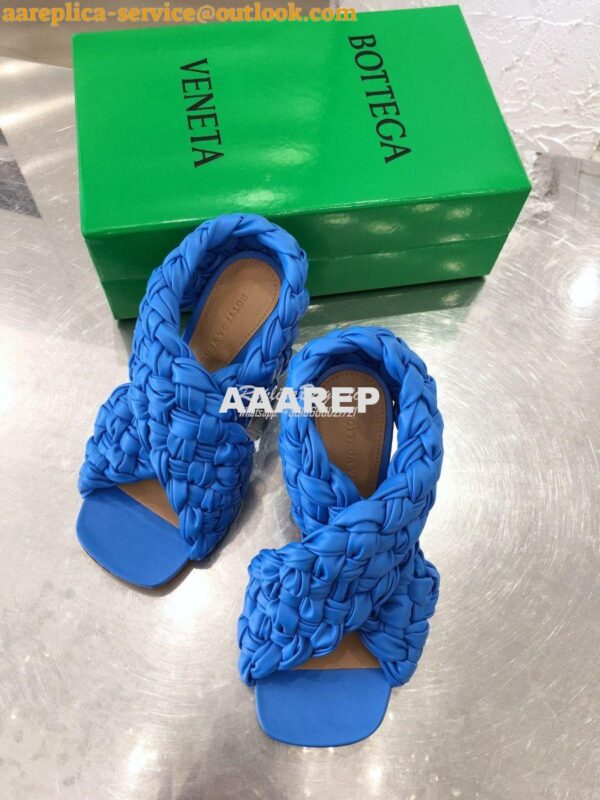 Replica Bottega Veneta BV Criss-Cross Board Sandals 632507 Blue 3