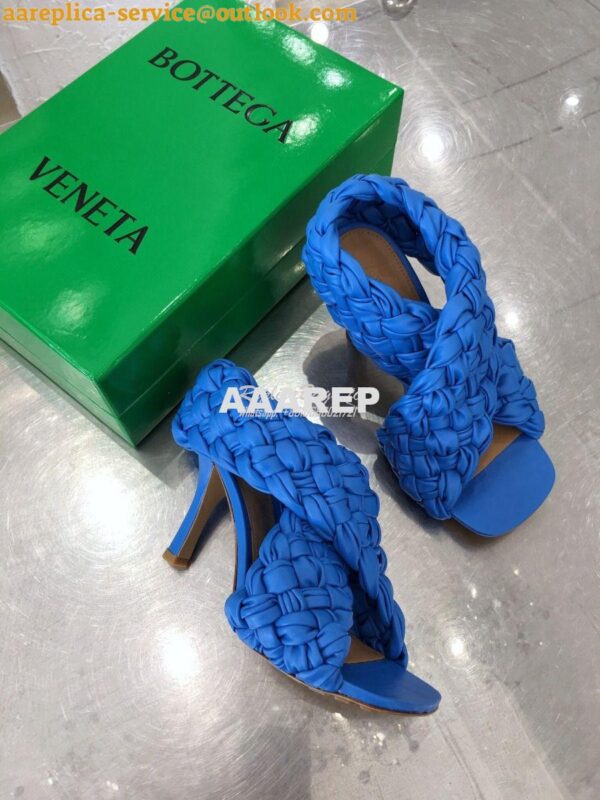 Replica Bottega Veneta BV Criss-Cross Board Sandals 632507 Blue 4