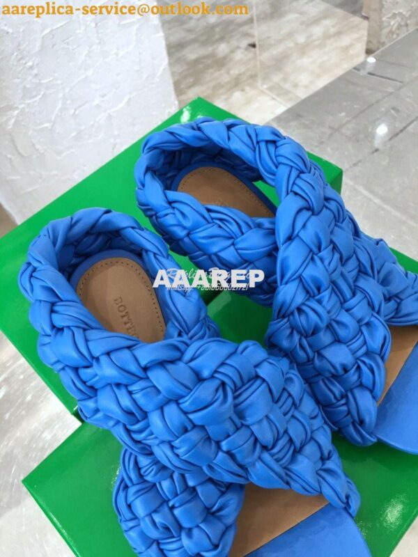 Replica Bottega Veneta BV Criss-Cross Board Sandals 632507 Blue 8