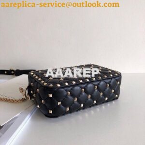 Replica Valentino Garavani Rockstud Spike Camera Bag Black