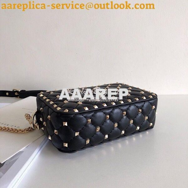 Replica Valentino Garavani Rockstud Spike Camera Bag Black