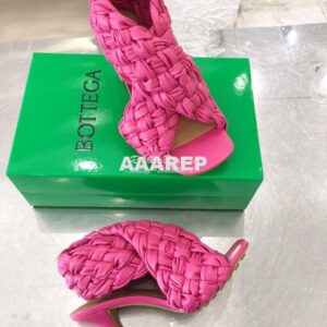 Replica Bottega Veneta BV Criss-Cross Board Sandals 632507 Fuschia