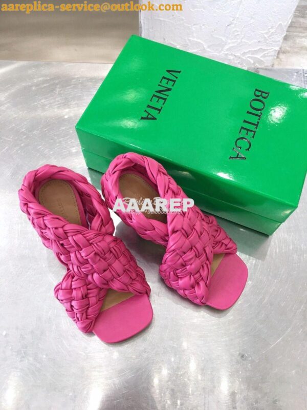 Replica Bottega Veneta BV Criss-Cross Board Sandals 632507 Fuschia 6