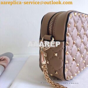 Replica Valentino Garavani Rockstud Spike Camera Bag Rose Poudre 2