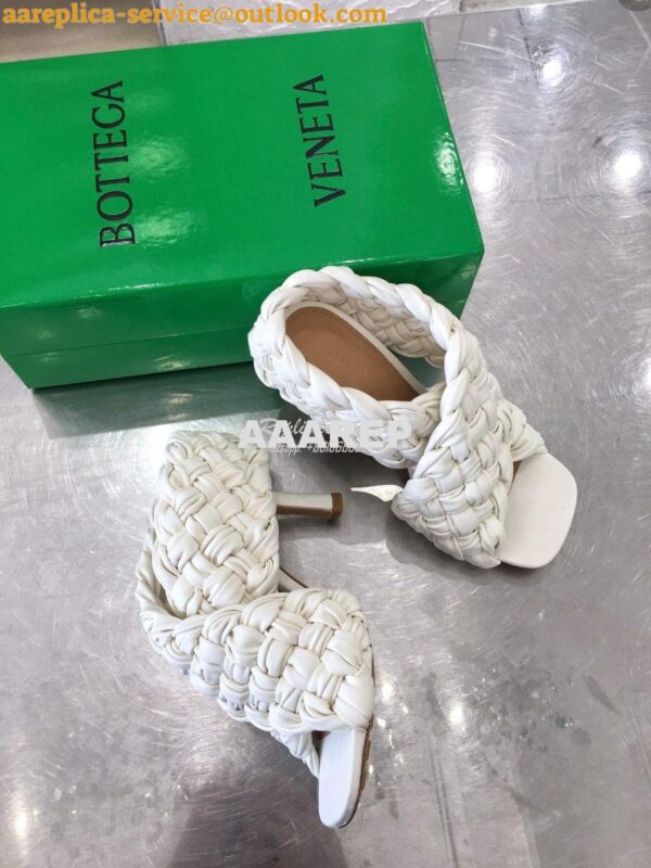 Replica Bottega Veneta BV Criss-Cross Board Sandals 632507 White 8