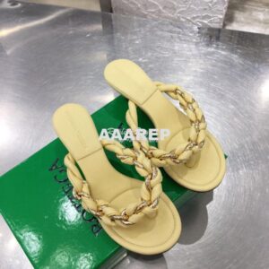 Replica Bottega Veneta BV Dot Sandals 659002 Lemonade