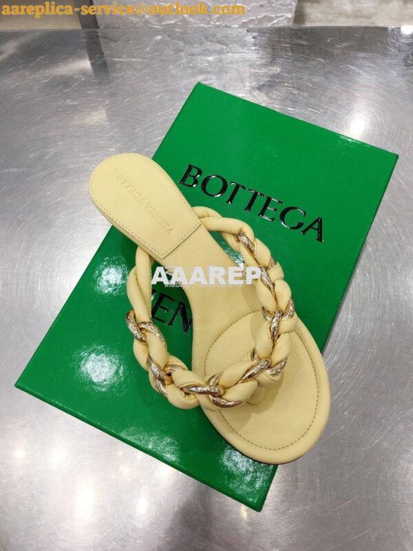 Replica Bottega Veneta BV Dot Sandals 659002 Lemonade 2