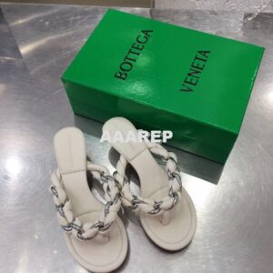 Replica Bottega Veneta BV Dot Sandals 659002 White