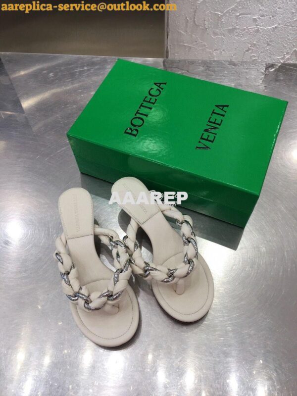 Replica Bottega Veneta BV Dot Sandals 659002 White