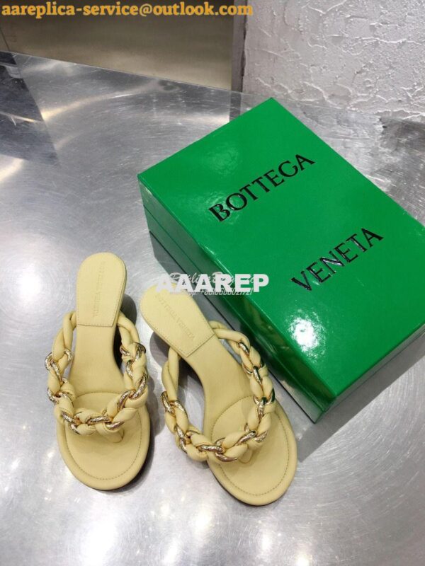 Replica Bottega Veneta BV Dot Sandals 659002 Lemonade 5