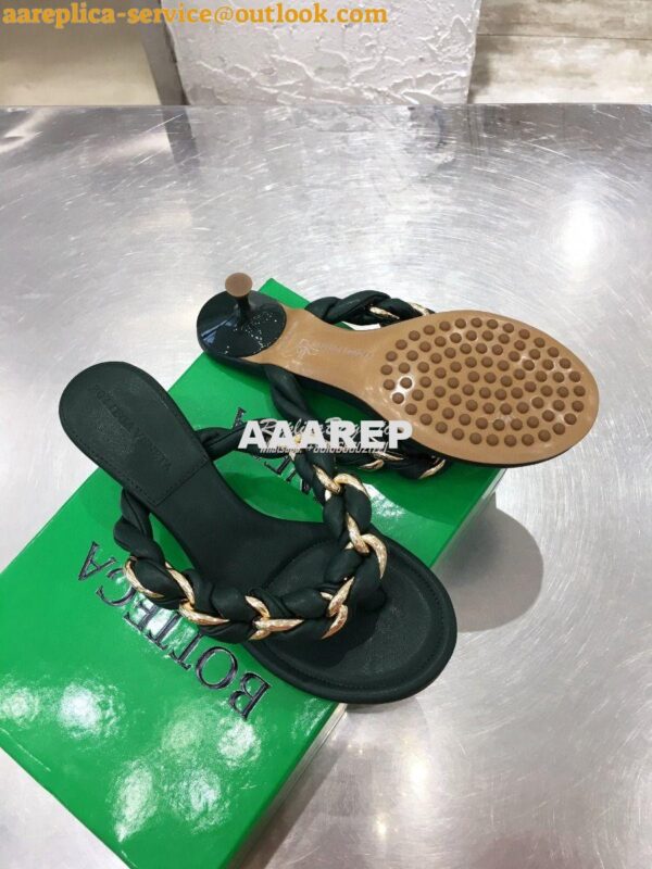 Replica Bottega Veneta BV Dot Sandals 659002 Green 8