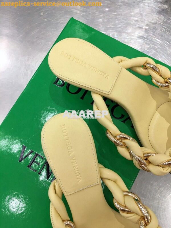 Replica Bottega Veneta BV Dot Sandals 659002 Lemonade 9