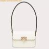 Replica Valentino Rockstud23 Small Shoulder Bag in Silver Calfskin