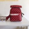 Replica Valentino Garavani Rockstud Spike Mini Leather Backpack Red