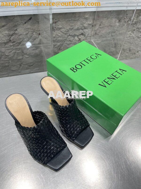 Replica Bottega Veneta BV Knot Mule Intreccio leather mules 754143 20