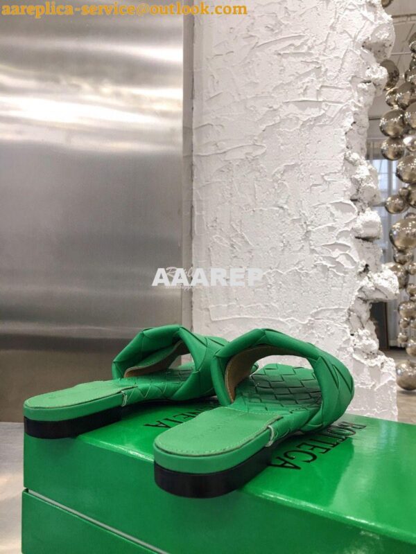 Replica Bottega Veneta BV Lido Flat Sandals 608853 Green 4