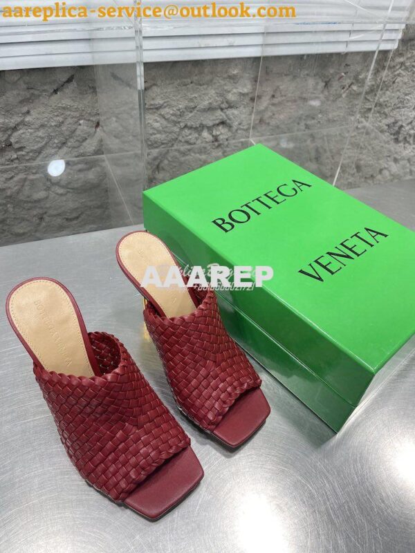 Replica Bottega Veneta BV Knot Mule Intreccio leather mules 754143 27