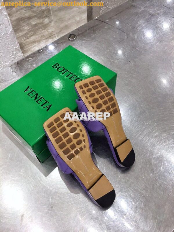 Replica Bottega Veneta BV Lido Flat Sandals 608853 Purple 8