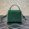 Replica Valentino 1W2B0G97TZA0FO Vsling Mini Handbag With Sparkling Embroidery Pearl Gray 2