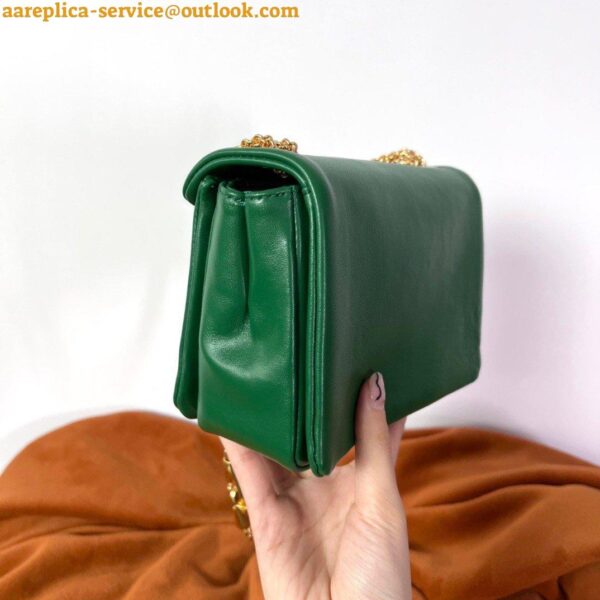 Replica Valentino Rockstud Spike Small Bag In Green Nappa Lambskin 15