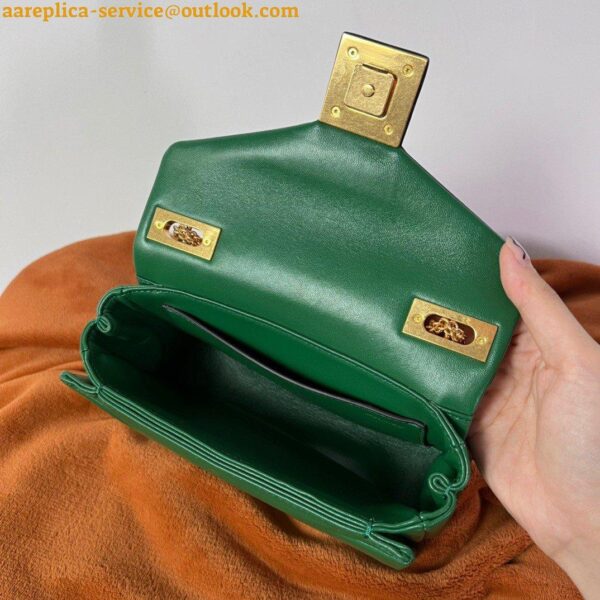 Replica Valentino Rockstud Spike Small Bag In Green Nappa Lambskin 18