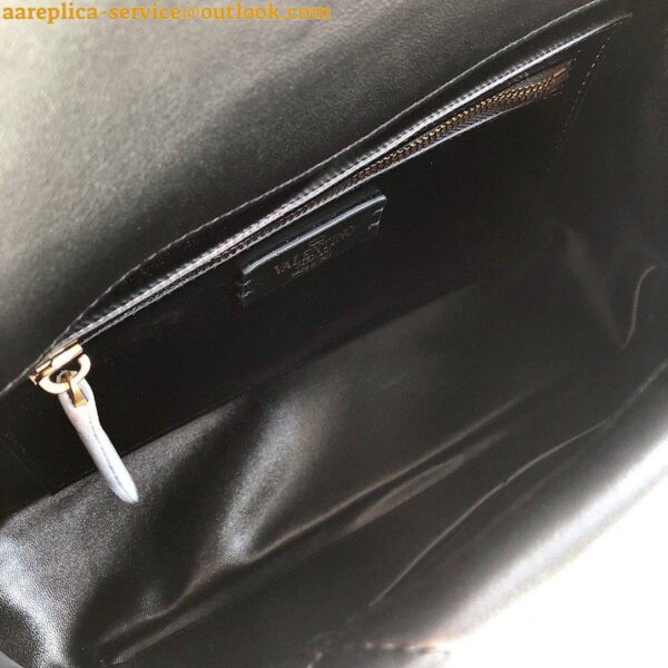 Replica Valentino Roman Stud Large Chain Bag In Black Nappa Leather 10