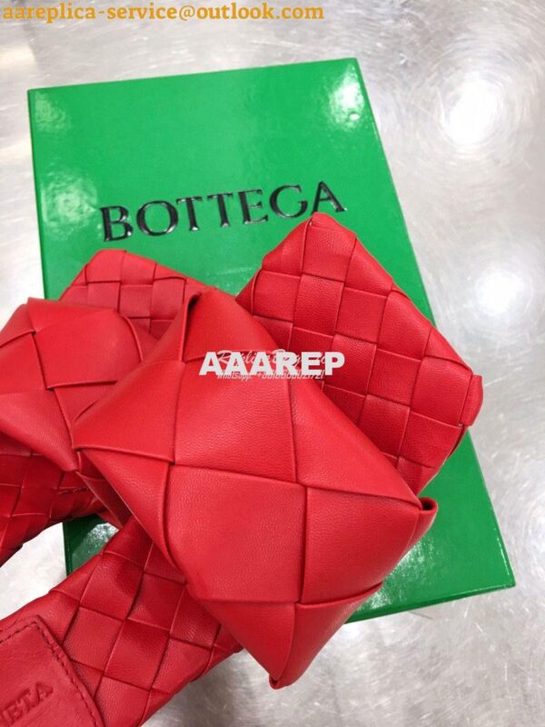 Replica Bottega Veneta BV Lido Sandals Heel 608854 Red 6