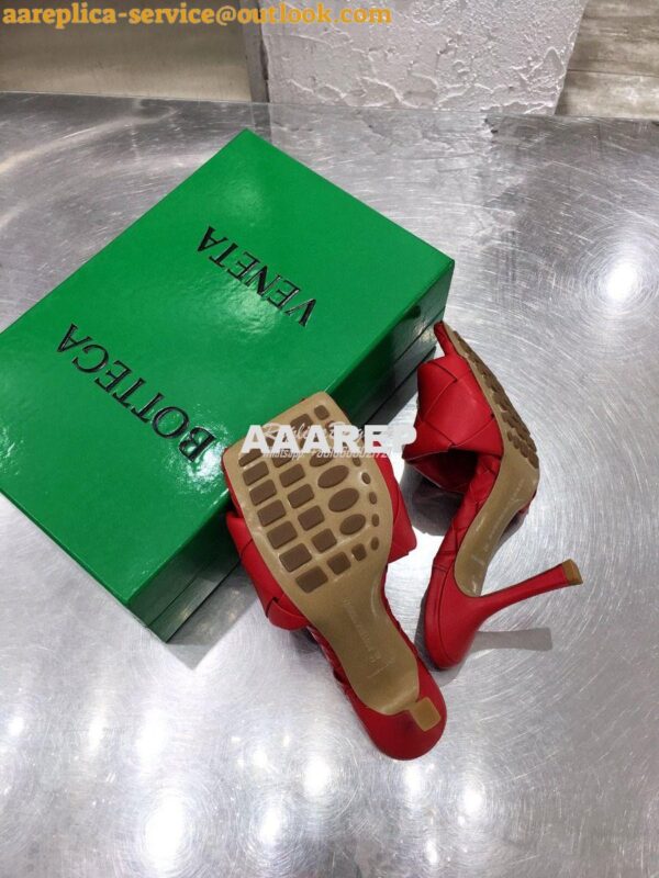 Replica Bottega Veneta BV Lido Sandals Heel 608854 Red 9