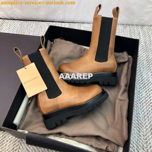 Replica Bottega Veneta BV Lug Boots Tan 592045