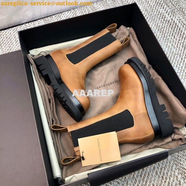 Replica Bottega Veneta BV Lug Boots Tan 592045 2