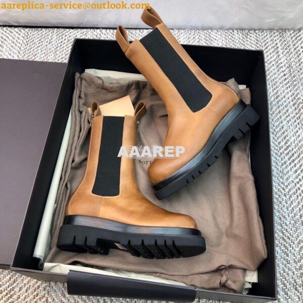 Replica Bottega Veneta BV Lug Boots Tan 592045 4