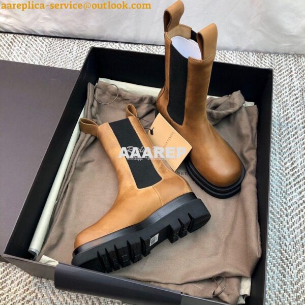 Replica Bottega Veneta BV Lug Boots Tan 592045 7