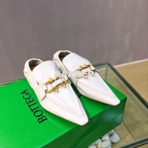 Replica Bottega Veneta BV Madame Loafers 651352 White 2