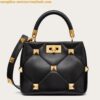 Replica Valentino Roman Stud Medium Chain Bag with Black Hardware