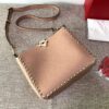 Replica Valentino 2B0C17 Rockstud Grainy Calfskin Hobo Bag 50031S Gray