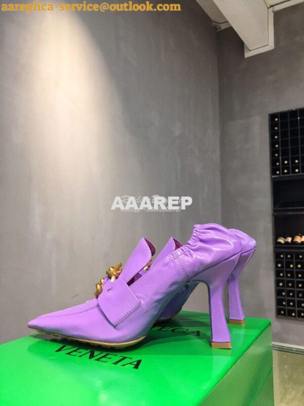 Replica Bottega Veneta BV Madame Pumps 651359 Purple 3