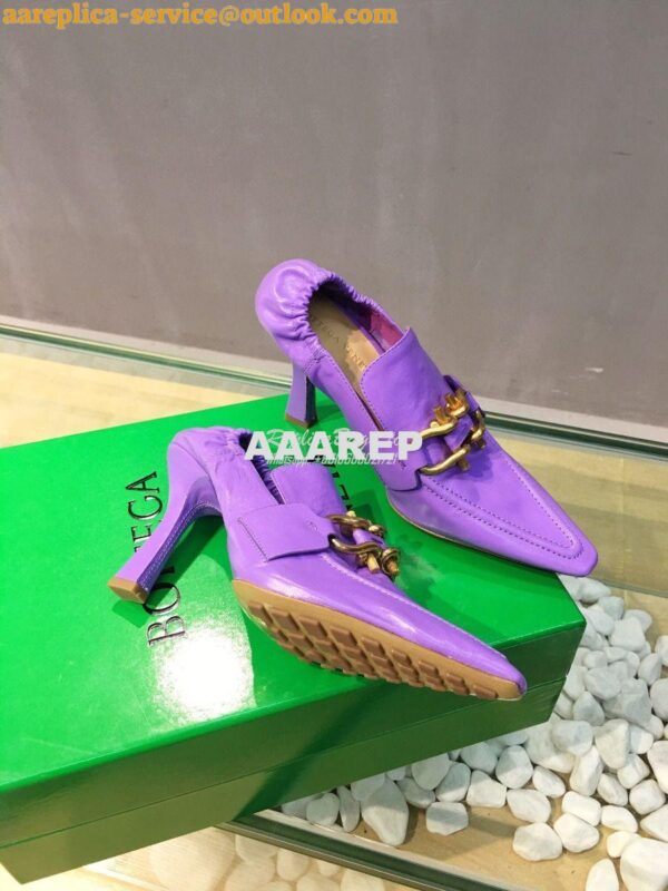 Replica Bottega Veneta BV Madame Pumps 651359 Purple 6