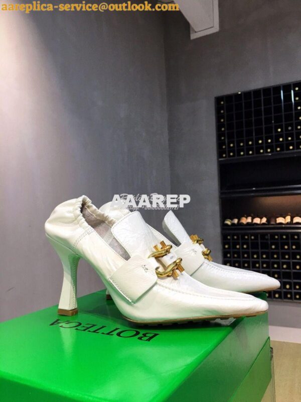 Replica Bottega Veneta BV Madame Pumps 651359 White 3