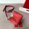 Replica Valentino 2B0C17V Mini Rockstud Grainy Calfskin Hobo Bag 50029 Tan 2