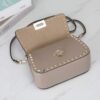 Replica Valentino 2B0I52 Small Rockstud Grainy Calfskin Handbag 2025S Pink 2