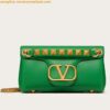 Replica Valentino Stud Sign Shoulder Bag In Orange Nappa Leather 2